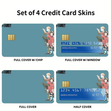 Load image into Gallery viewer, Anime Spy x Family Credit Card Skins (4-in-1 Pack)