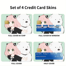 Load image into Gallery viewer, Anime Spy x Family Credit Card Skins (4-in-1 Pack)