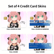 Load image into Gallery viewer, Anime Spy x Family Credit Card Skins (4-in-1 Pack)