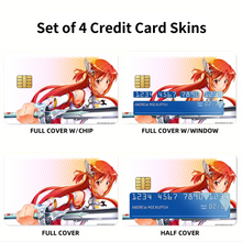 Load image into Gallery viewer, Anime Sword Art Online Credit Card Skins (4-in-1 Pack)