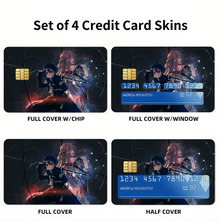 Load image into Gallery viewer, Anime Sword Art Online Credit Card Skins (4-in-1 Pack)