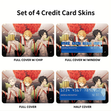 Load image into Gallery viewer, Anime The Promised Neverland Credit Card Skins (4-in-1 Pack)