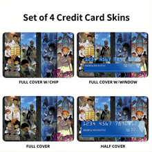 Load image into Gallery viewer, Anime The Promised Neverland Credit Card Skins (4-in-1 Pack)