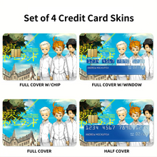 Load image into Gallery viewer, Anime The Promised Neverland Credit Card Skins (4-in-1 Pack)