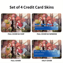 Load image into Gallery viewer, Anime The Quintessential Quintuplets Credit Card Skins (4-in-1 Pack)