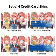 Load image into Gallery viewer, Anime The Quintessential Quintuplets Credit Card Skins (4-in-1 Pack)
