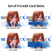 Load image into Gallery viewer, Anime The Quintessential Quintuplets Credit Card Skins (4-in-1 Pack)