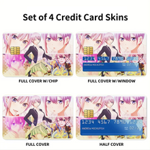 Load image into Gallery viewer, Anime The Quintessential Quintuplets Credit Card Skins (4-in-1 Pack)