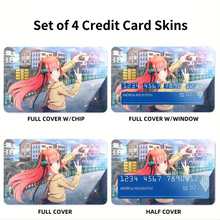 Load image into Gallery viewer, Anime The Quintessential Quintuplets Credit Card Skins (4-in-1 Pack)