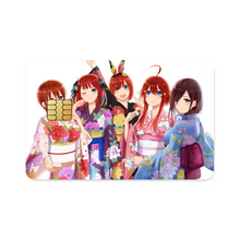 Load image into Gallery viewer, Anime The Quintessential Quintuplets Credit Card Skins (4-in-1 Pack)