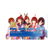 Load image into Gallery viewer, Anime The Quintessential Quintuplets Credit Card Skins (4-in-1 Pack)