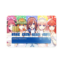 Load image into Gallery viewer, Anime The Quintessential Quintuplets Credit Card Skins (4-in-1 Pack)