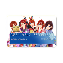 Load image into Gallery viewer, Anime The Quintessential Quintuplets Credit Card Skins (4-in-1 Pack)
