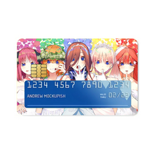 Load image into Gallery viewer, Anime The Quintessential Quintuplets Credit Card Skins (4-in-1 Pack)