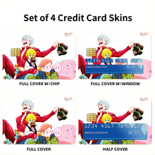 Load image into Gallery viewer, Anime The Seven Deadly Sins Credit Card Skins (4-in-1 Pack)
