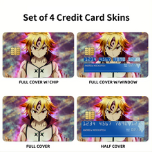 Load image into Gallery viewer, Anime The Seven Deadly Sins Credit Card Skins (4-in-1 Pack)