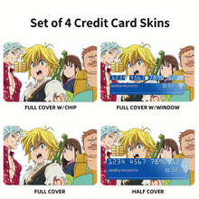 Load image into Gallery viewer, Anime The Seven Deadly Sins Credit Card Skins (4-in-1 Pack)