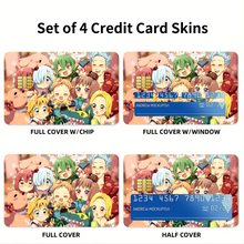 Load image into Gallery viewer, Anime The Seven Deadly Sins Credit Card Skins (4-in-1 Pack)