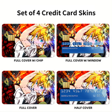 Load image into Gallery viewer, Anime The Seven Deadly Sins Credit Card Skins (4-in-1 Pack)