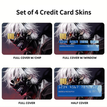 Load image into Gallery viewer, Anime Tokyo Ghoul Credit Card Skins (4-in-1 Pack)