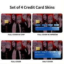 Load image into Gallery viewer, Anime Tokyo Revengers Credit Card Skins (4-in-1 Pack)