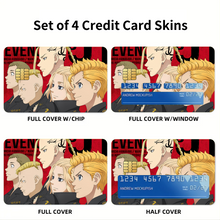 Load image into Gallery viewer, Anime Tokyo Revengers Credit Card Skins (4-in-1 Pack)