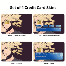 Load image into Gallery viewer, Anime Tokyo Revengers Credit Card Skins (4-in-1 Pack)