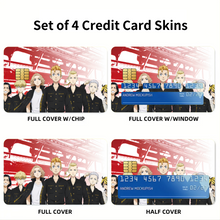 Load image into Gallery viewer, Anime Tokyo Revengers Credit Card Skins (4-in-1 Pack)