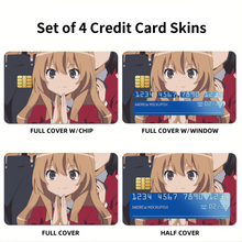 Load image into Gallery viewer, Anime Toradora! Credit Card Skins (4-in-1 Pack)