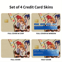 Load image into Gallery viewer, Anime Toradora! Credit Card Skins (4-in-1 Pack)