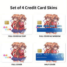 Load image into Gallery viewer, Anime Toradora! Credit Card Skins (4-in-1 Pack)
