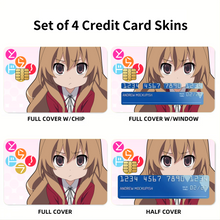 Load image into Gallery viewer, Anime Toradora! Credit Card Skins (4-in-1 Pack)
