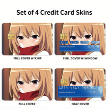 Load image into Gallery viewer, Anime Toradora! Credit Card Skins (4-in-1 Pack)