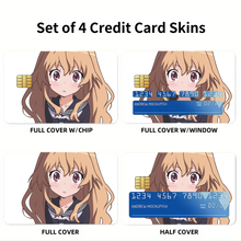 Load image into Gallery viewer, Anime Toradora! Credit Card Skins (4-in-1 Pack)