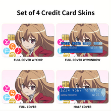 Load image into Gallery viewer, Anime Toradora! Credit Card Skins (4-in-1 Pack)