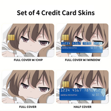 Load image into Gallery viewer, Anime Toradora! Credit Card Skins (4-in-1 Pack)