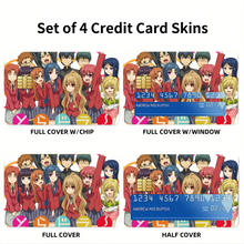 Load image into Gallery viewer, Anime Toradora! Credit Card Skins (4-in-1 Pack)