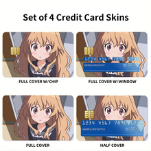 Load image into Gallery viewer, Anime Toradora! Credit Card Skins (4-in-1 Pack)