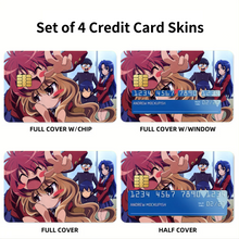 Load image into Gallery viewer, Anime Toradora! Credit Card Skins (4-in-1 Pack)