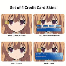 Load image into Gallery viewer, Anime Toradora! Credit Card Skins (4-in-1 Pack)
