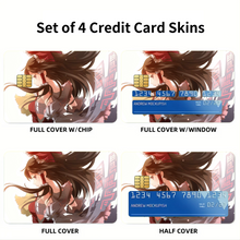 Load image into Gallery viewer, Anime Touhou Credit Card Skins (4-in-1 Pack)