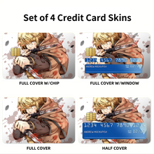 Load image into Gallery viewer, Anime Vinland Saga Credit Card Skins (4-in-1 Pack)
