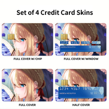 Load image into Gallery viewer, Anime Violet Evergarden Credit Card Skins (4-in-1 Pack)