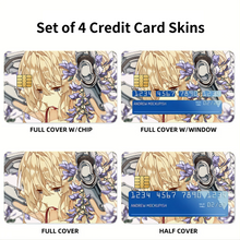 Load image into Gallery viewer, Anime Violet Evergarden Credit Card Skins (4-in-1 Pack)