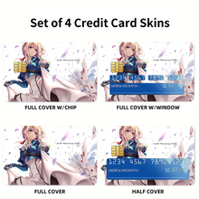 Load image into Gallery viewer, Anime Violet Evergarden Credit Card Skins (4-in-1 Pack)