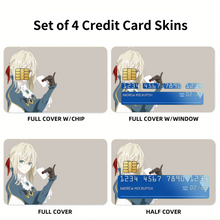 Load image into Gallery viewer, Anime Violet Evergarden Credit Card Skins (4-in-1 Pack)