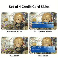 Load image into Gallery viewer, Anime Violet Evergarden Credit Card Skins (4-in-1 Pack)