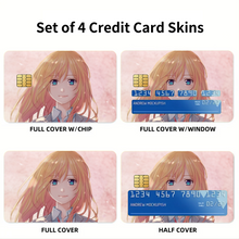 Load image into Gallery viewer, Anime Your Lie in April Credit Card Skins (4-in-1 Pack)