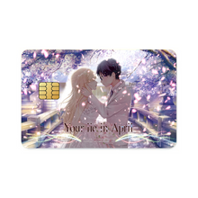 Load image into Gallery viewer, Anime Your Lie in April Credit Card Skins (4-in-1 Pack)