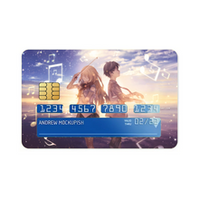 Load image into Gallery viewer, Anime Your Lie in April Credit Card Skins (4-in-1 Pack)